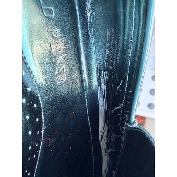 Donald J Pliner Emerald green Women’s Croc embossed Leather Comfy Loafers Size 8 - Picture 8 of 13